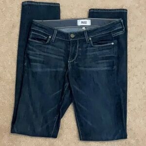 PAIGE Women's Deep Indigo Skinny Jeans
